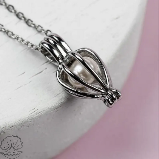 Collana "la Perla del desiderio"+ fiori